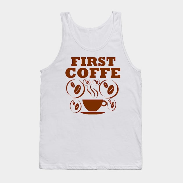 coffee Tank Top by Younis design 